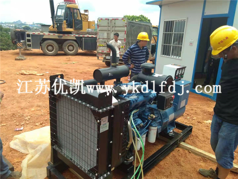 2021年8月18日，玉柴發(fā)電機組100KW交付廣西橫縣工地使用