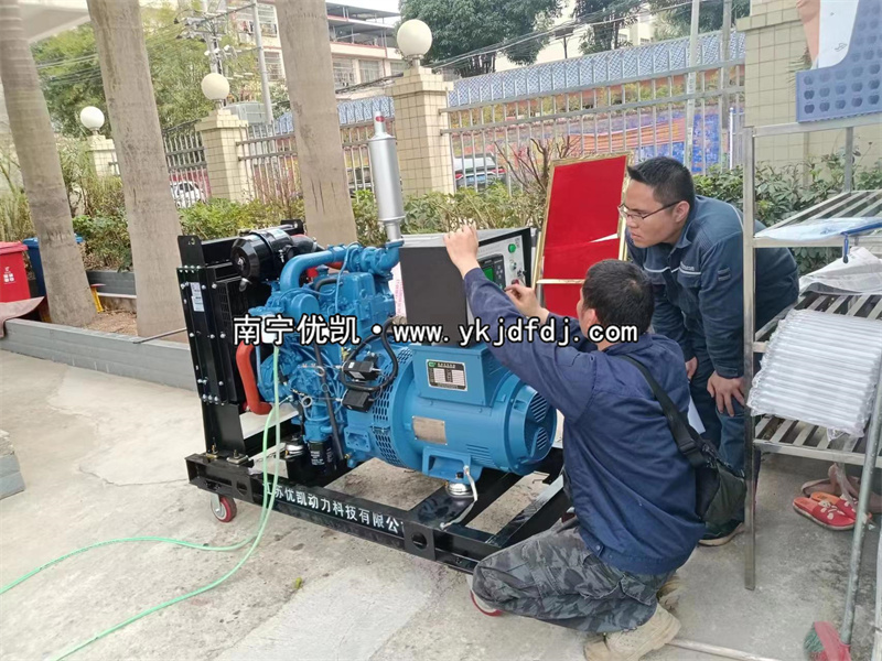2023年3月21日，防城港上思縣20kw玉柴發(fā)電機組到貨現(xiàn)場