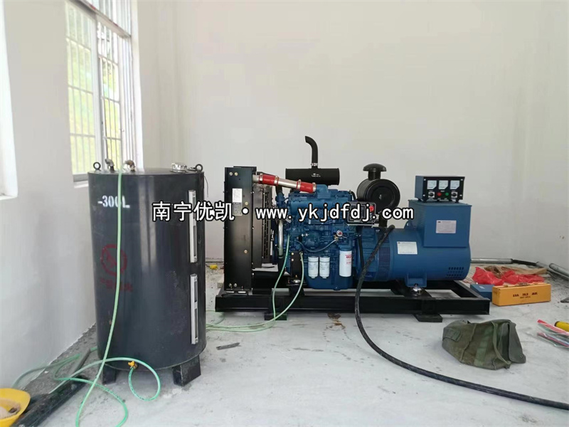 2023年5月22日，100kw玉柴發(fā)電機組來賓項目到貨安裝